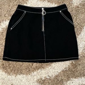 Sky and Sparrow black mini skirt